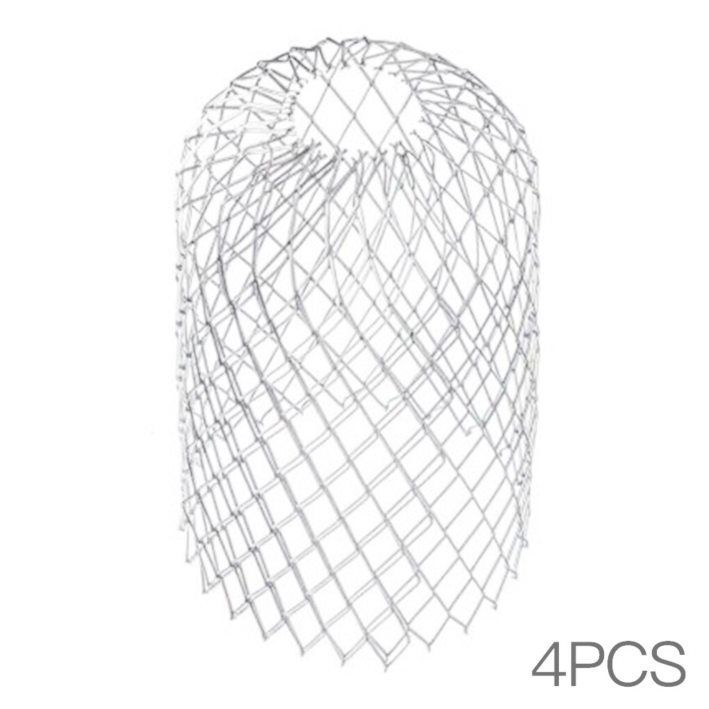 4pcs House Roof Gutter Filter Aluminum Net Strainer Leaves Debris Blockage Gutter Down Pipe Filter: Default Title