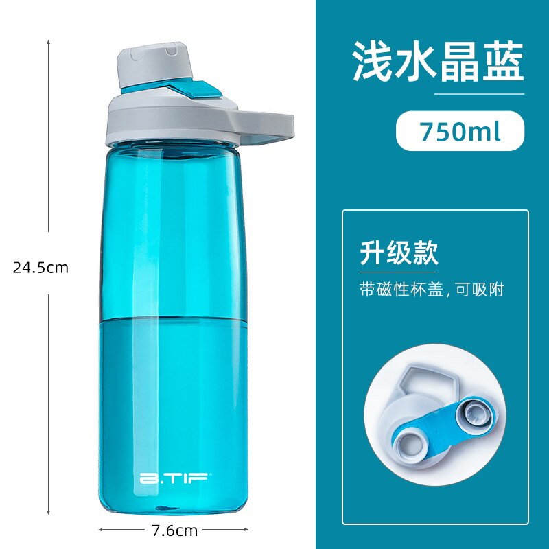 Sport Kids Shaker Fles Water Opvouwbare Pomp Gym Water Fles Plastic Frosted Glas Kids Borraccia Termica Home Decor JJ60WB: style8