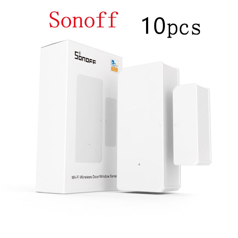 10Pcs Sonoff DW2 Wifi Ewelink App Kennisgeving Waarschuwingen Smart Home Elektronica Beveiliging Wifi Draadloze Deur Raam Sensor Detector