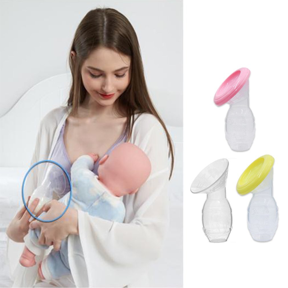 Mamma allattamento al seno tiralatte manuale a una mano aspirazione del bambino biberon per risparmio di latte artefatto in Silicone biberon per capezzoli succhiare