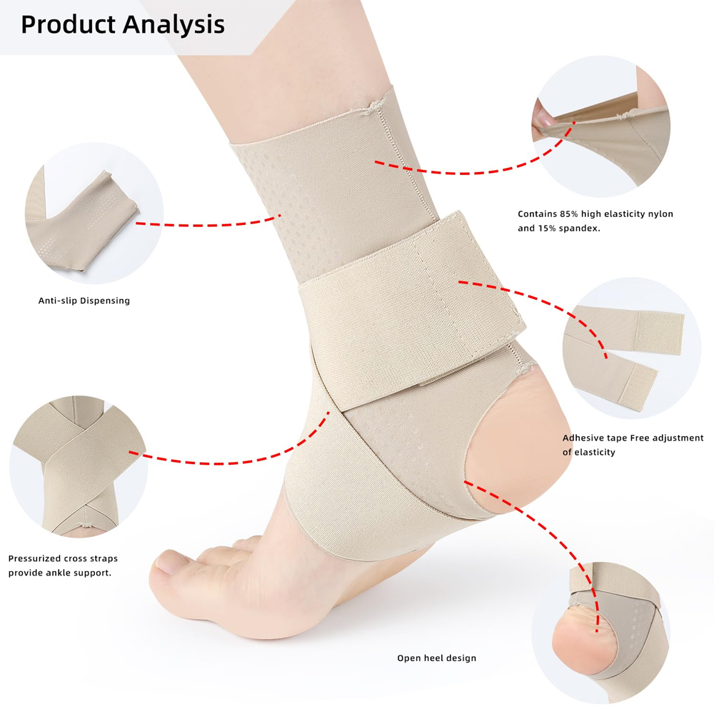 1 Stück Knöchelbandage, verstellbare, atmungsaktive Kompressions-Knöchelstütze für Männer und Frauen, verstauchte Knöchel, Knöchelbandage, stabilisierende Bänder