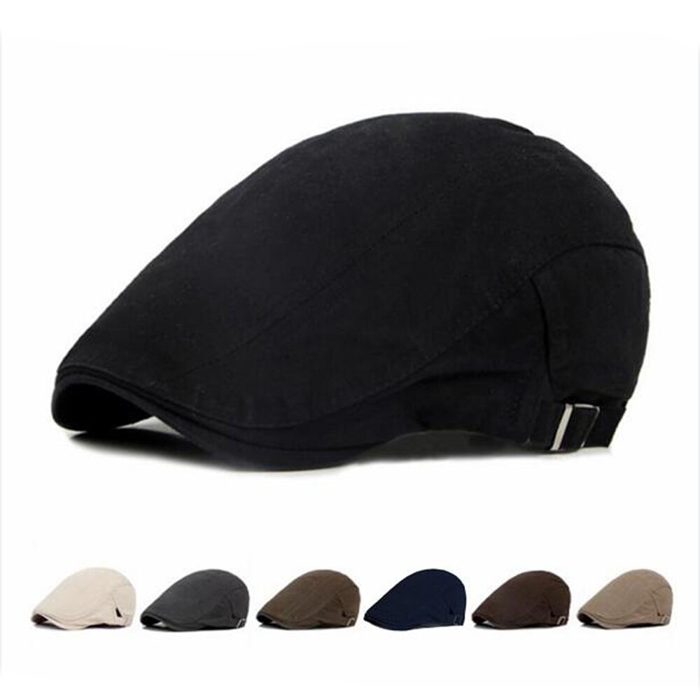 Sombrero de estilo británico para hombre, boina clásica de algodón, color sólido, informal, cálida, para invierno, 3 + M6031 #