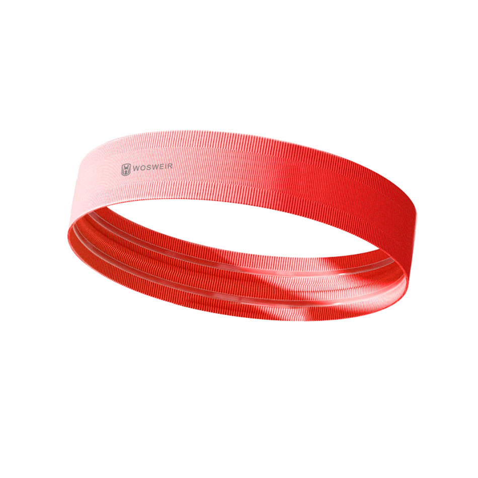 WOSWEIR 1PCS Zweetband Vochtafvoerend Ademend Mannen Vrouwen Sport Elastische Hoofdband voor Fitness gym Running sport basketbal: Oranje