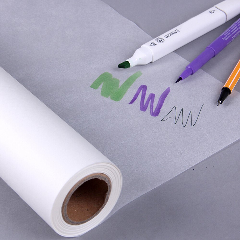 MyLifeUNIT Translucent Sketch Tracing Paper Roll Drawing Hand Painted Paper Mapping Litmus Paper For Multiple types Pens