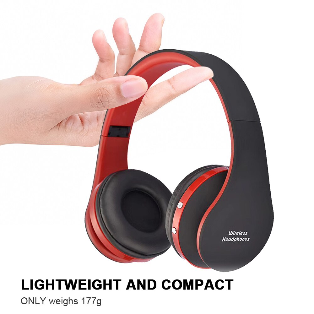 Écouteurs Bluetooth sans fil avec Microphone, oreillettes de jeu pliables, stéréo, pour enfants,