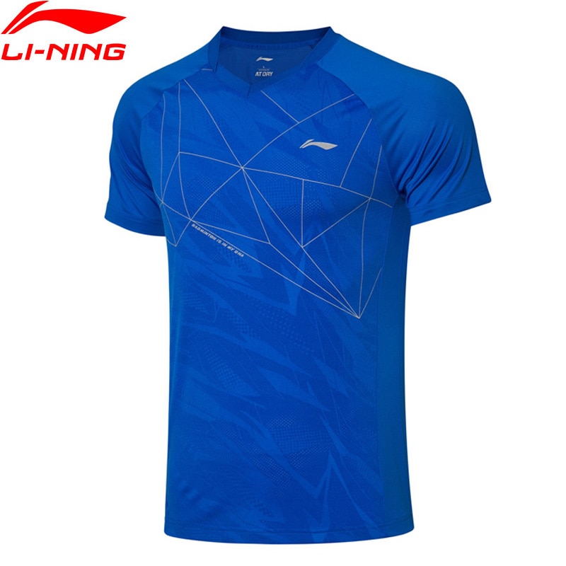 Li-Ning Men Badminton T-Shirts Competition Suits AT DRY Breathable Foldable AT._STATIC li ning LiNing Sports Tee AAYP315 MTS3148