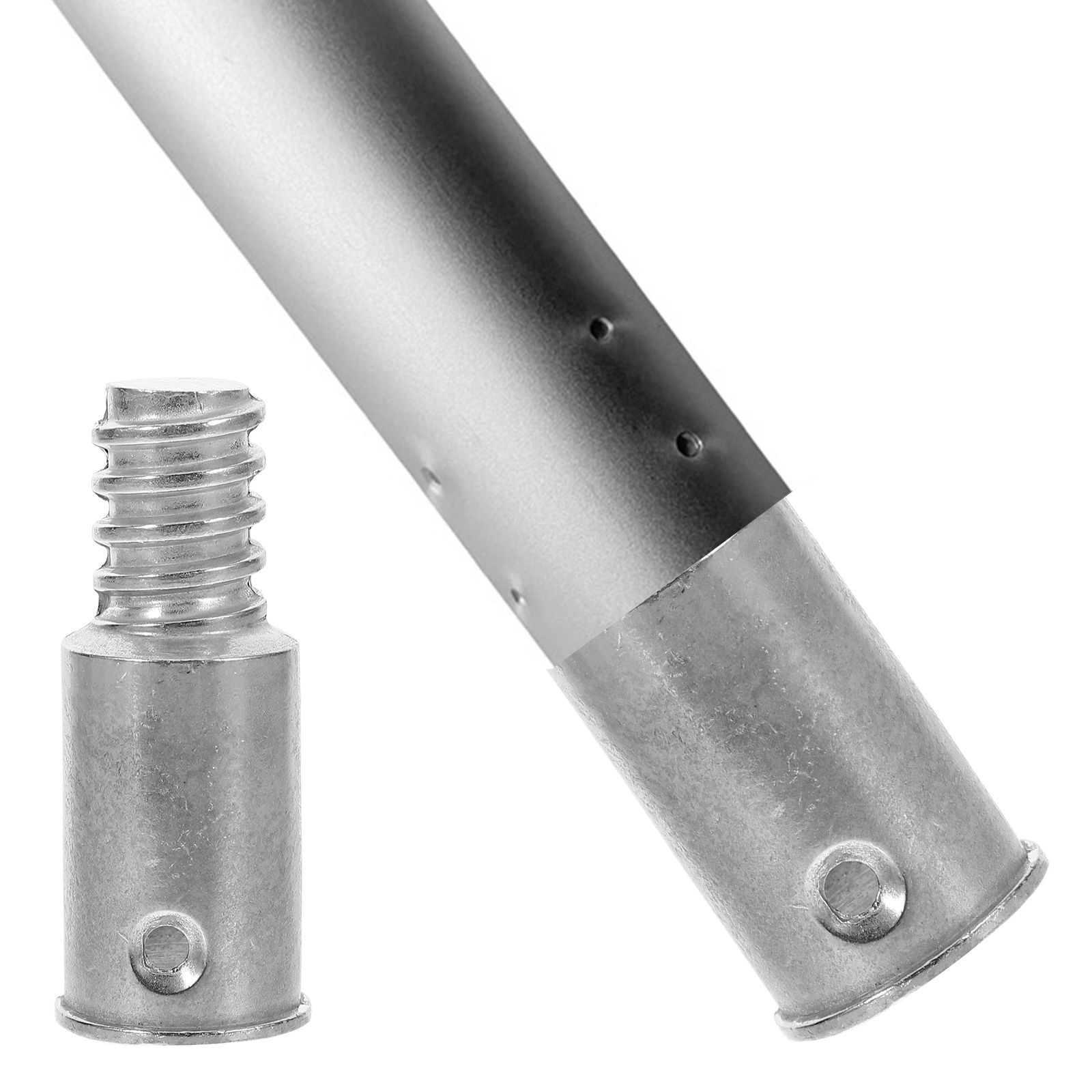 Threaded Connector 4mm Aluminium Broom Paint Roller Extension Pole Stick Extension Pole Adapter Paint Roller Tip Replacement
