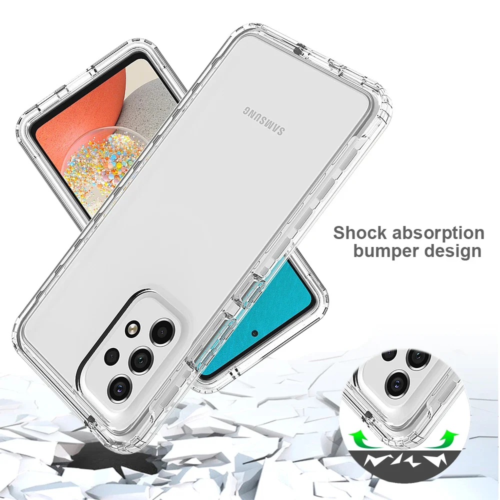 Transparent Shockproof Case for Samsung Galaxy A56 A36 A16 A53 5G A55 A35 A14 A54 A34 A15 A05S S25 S24 S22 S23 Ultra S21 FE Plus
