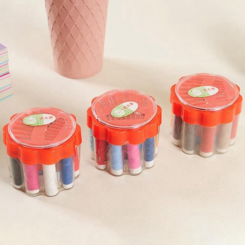 10pcs/set Polyester Sewing Thread Hand Stitching Sewing Machine Threads 40m Sewing Thread With Needle Box Sewing Accessories