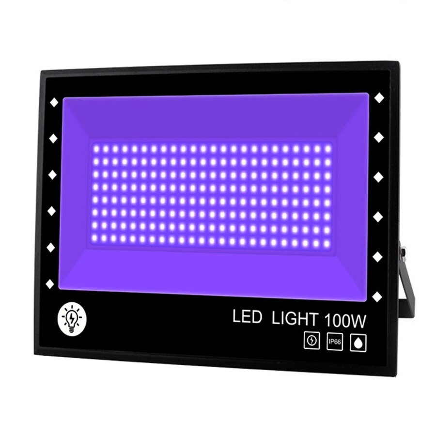 100W 200W Led Zwart Licht Waterdicht Paars Uv Flood LightIP66 Blacklight Ultraviolet Zwart Lamp Voor Fluorescerende Party Decor