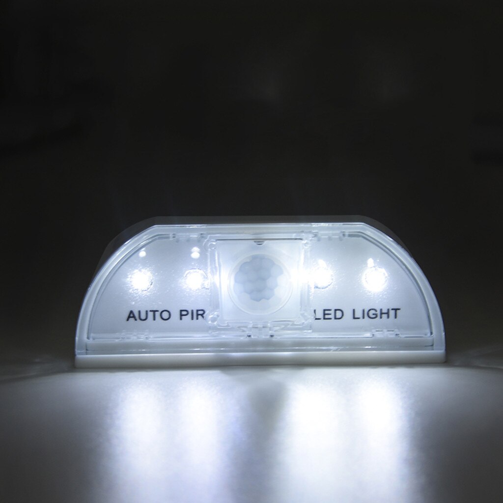 LED Serrure de Porte Veilleuse Avec 4 LED Automatique Intelligent PIR Porte Serrure Armoire Clé Induction Petit Capteur de Lumière De Nuit Lampe мигалка