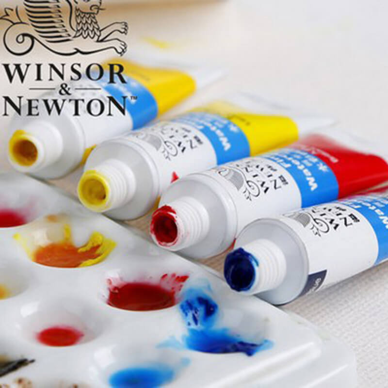 Winsor newton 12/18/24 farver malerspecifik akvarel maling sæt pigment acuarelas vandfarve maleri gouache kunstforsyninger