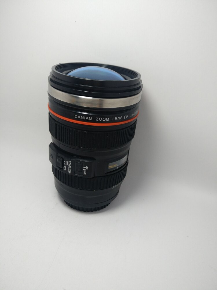 Camera Lens Shape self stirring Coffee Cup Tea Travel Mug Stainless Steel Vacuum Flasks Can be charged