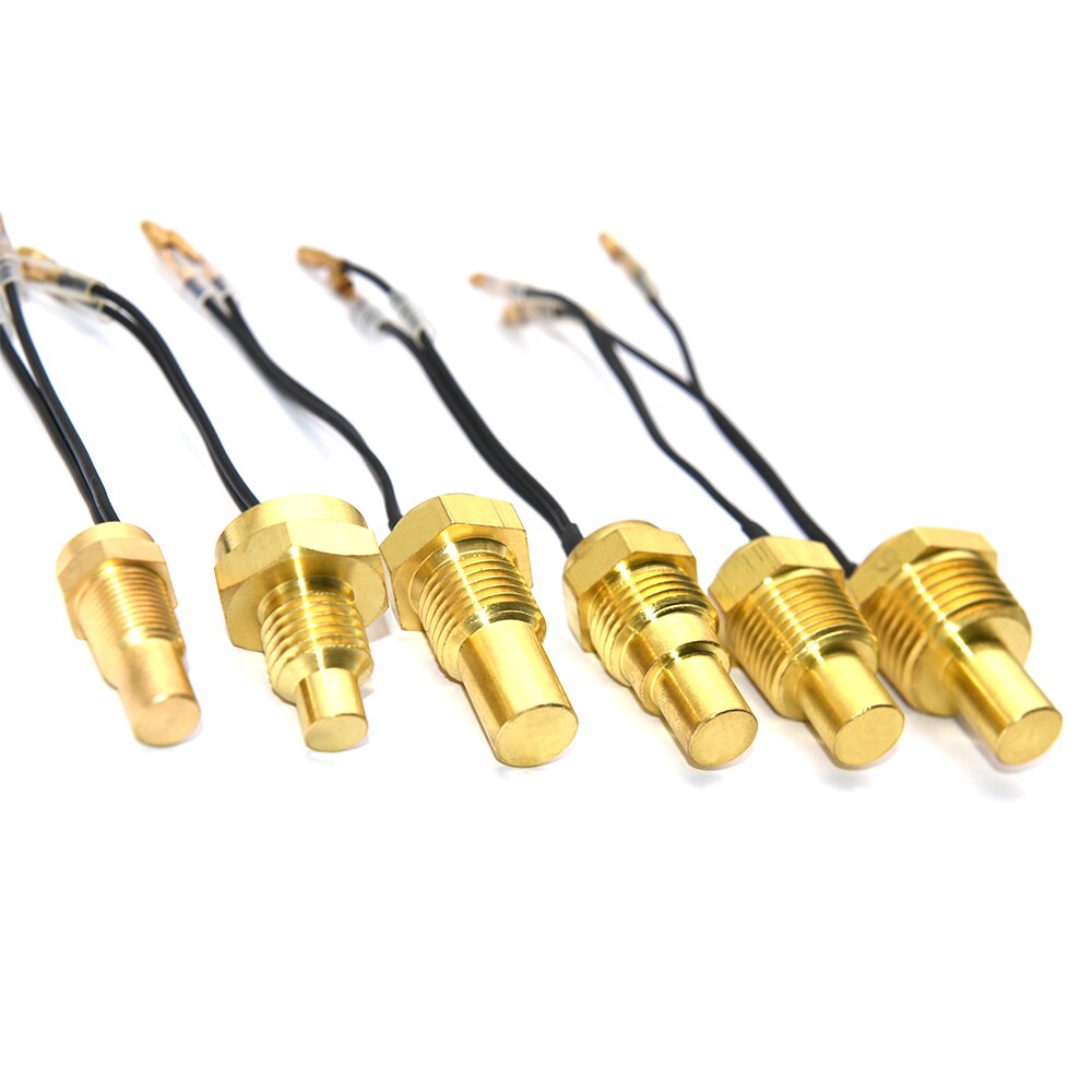 12V/24V Water Temperatuur Sensor Temp Afzender 50K Hoofd Plug 10Mm 12Mm 14Mm 16Mm Voor Auto Vrachtwagen Gauge Elektrische Meter Npt 3/8 1/8