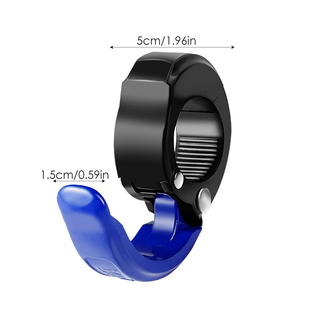 1pc Multifunktions-Fahrrad Rolle Haken Hänge tasche Haken Klaue Aluminium legierung Helm haken Lenker festes Fahrrad zubehör: Blau