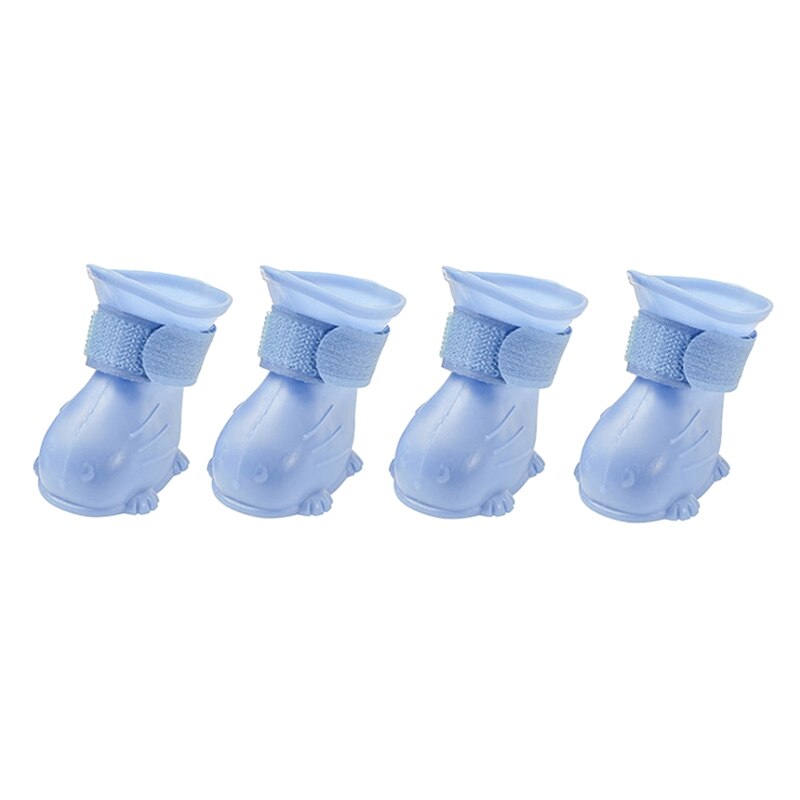 Buty dla psa kalosze dla psa antypoślizgowe wodoodporne kalosze dla kota na zewnątrz obuwie skarpety szczeniak trampki artykuły dla zwierząt: lekki niebieski pies shoes