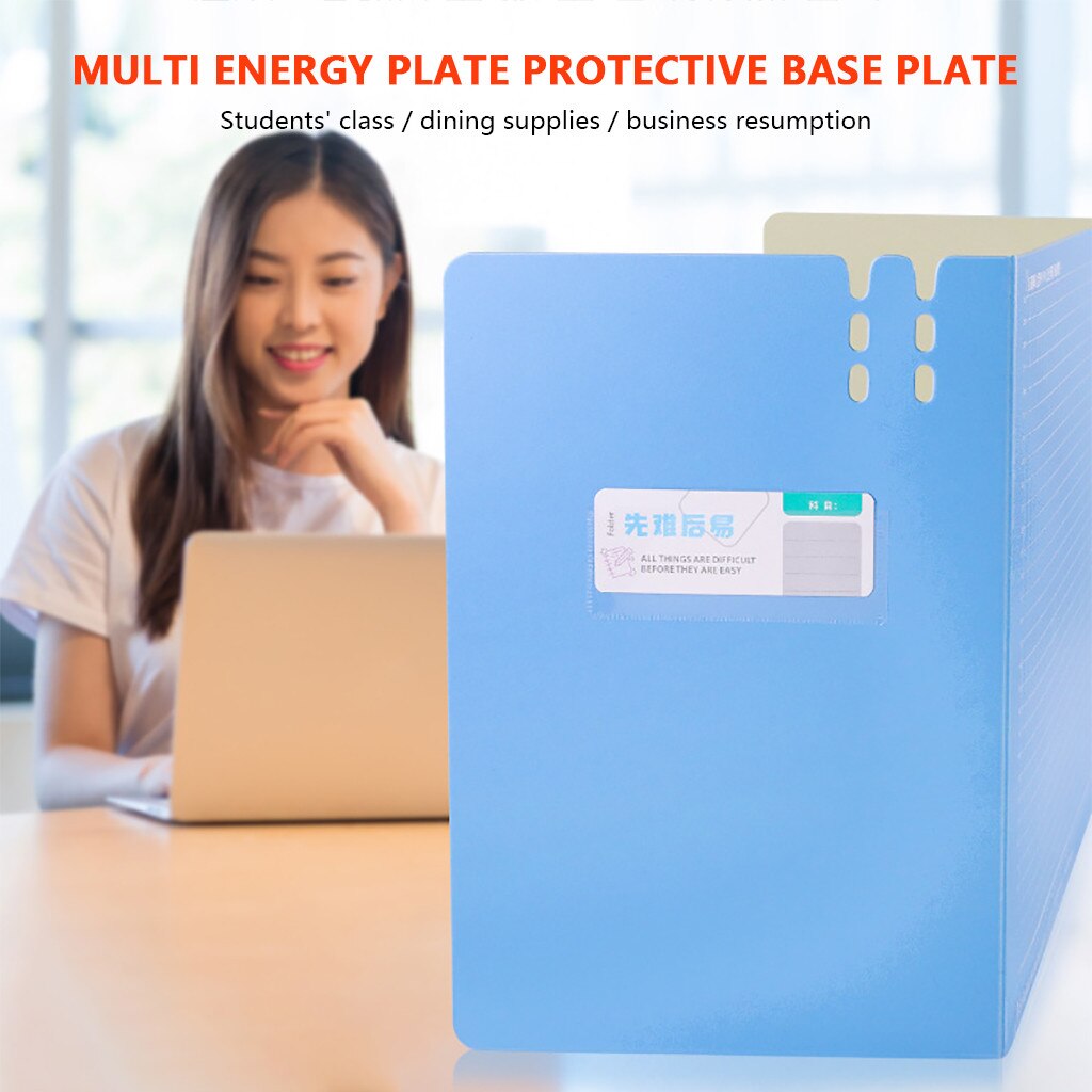 Sneeze Guard Portable Counter Shield for Office Safety Employees Workers Customers Office School Desk Board 38*30*5cm