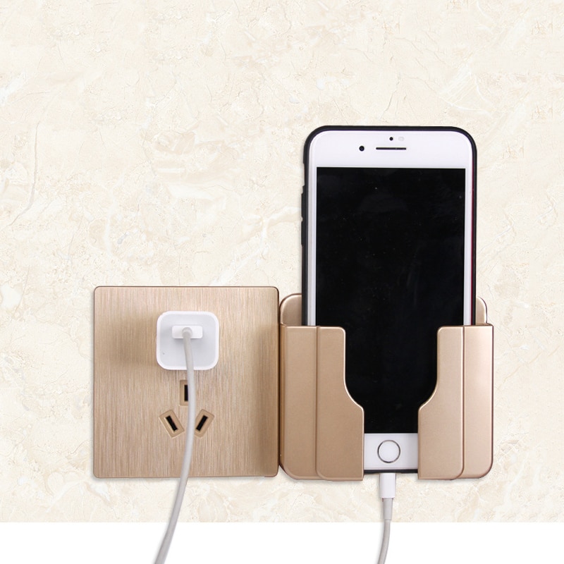 Estante cargador de teléfono soporte de carga Durable práctico montaje de pared para el hogar móvil multifunción Universal soporte estantes