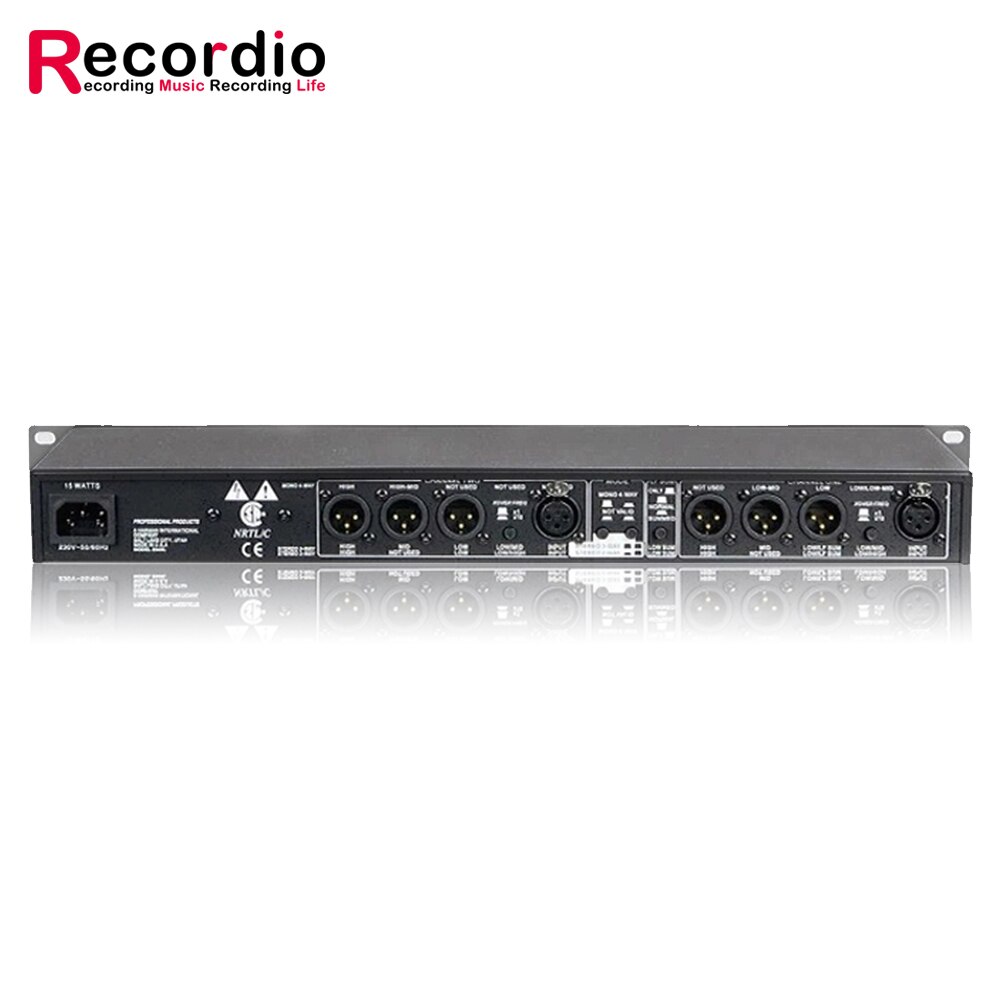 GAX-234XL Sound Peripheral Equipments Stereo 2/3 Way, Mono 4-Way 234XL Crossover audio Equalizer with XLR Connector