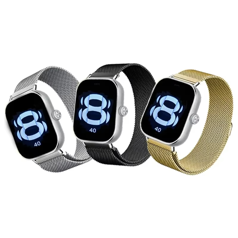 Magnetic Stainless Steel Strap for Redmi Watch 5 4 Milanese Loop Wristband for Xiaomi Mi Band 9 Pro/8 Pro Metal Bracelet Correa
