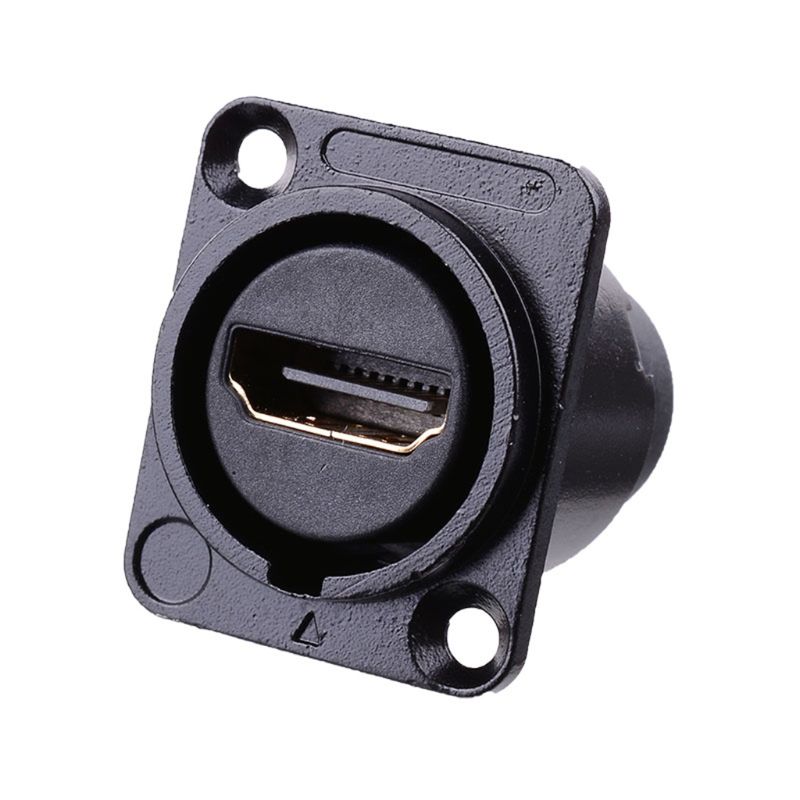 Hdmi d-typ uttag nätverkskontakt chassi panelmonteringskontakt metall hd flygkabel