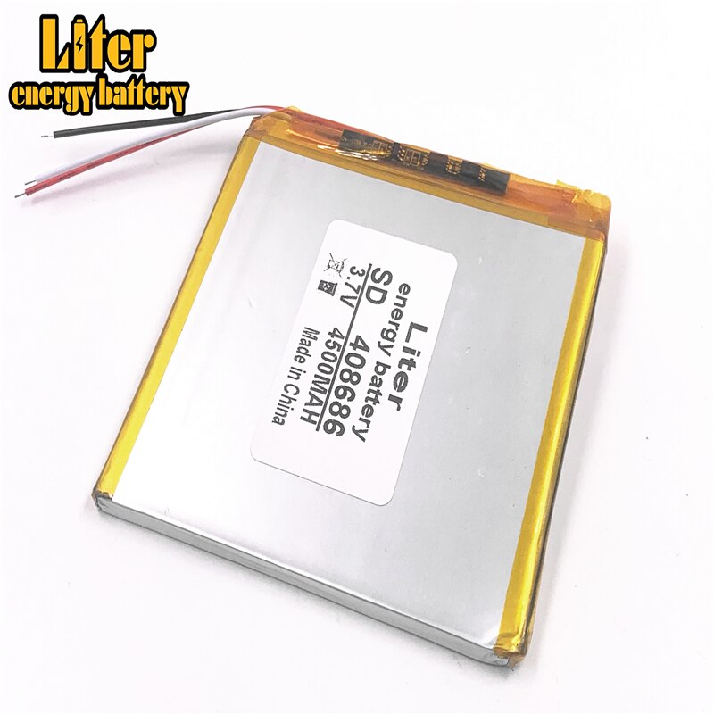 3 draht 3,7 V 4500 mAH 408686 408586 408585 Polymer lithium-ion/Li-Ion batterie für tablet pc Liter energie batterie