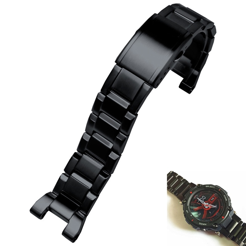 316L Roestvrij Staal Horlogeband Strap Voor Amazfit T-REX Smart Horloge Sport Outdoor Voor Huami Amazfit T Rex Armband