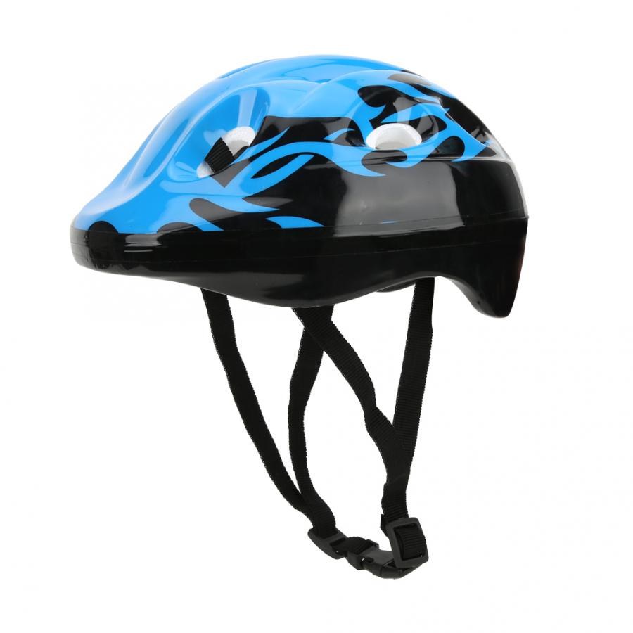 Children Cycling Helmet Foam Breathable Bike Safety Helmet with Adjustable Hook&Loop Fastener Bike Protection Equipment: Blue