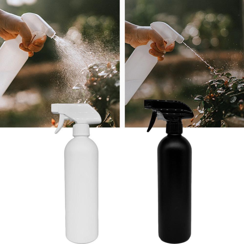 500ml Empty Spray plastic bottle Wash Cleanser Kitchen Water Sprayer Refillable Bottle With Mist Sprayer Black
