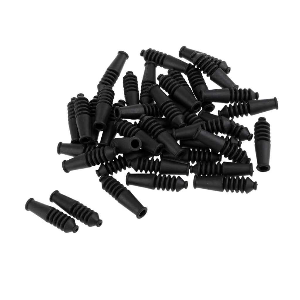 40 Pieces Soft Rubber Housing End Caps Bike Ferrules Ferrule Brake Cable Bicycle Cables Housing