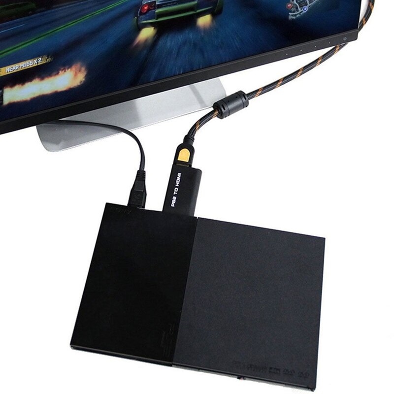 PS2 Naar Hdmi Video Converter Av Adapter Met 3.5Mm Audio-uitgang Met Fmcb Gratis Mcboot Kaart V1.953