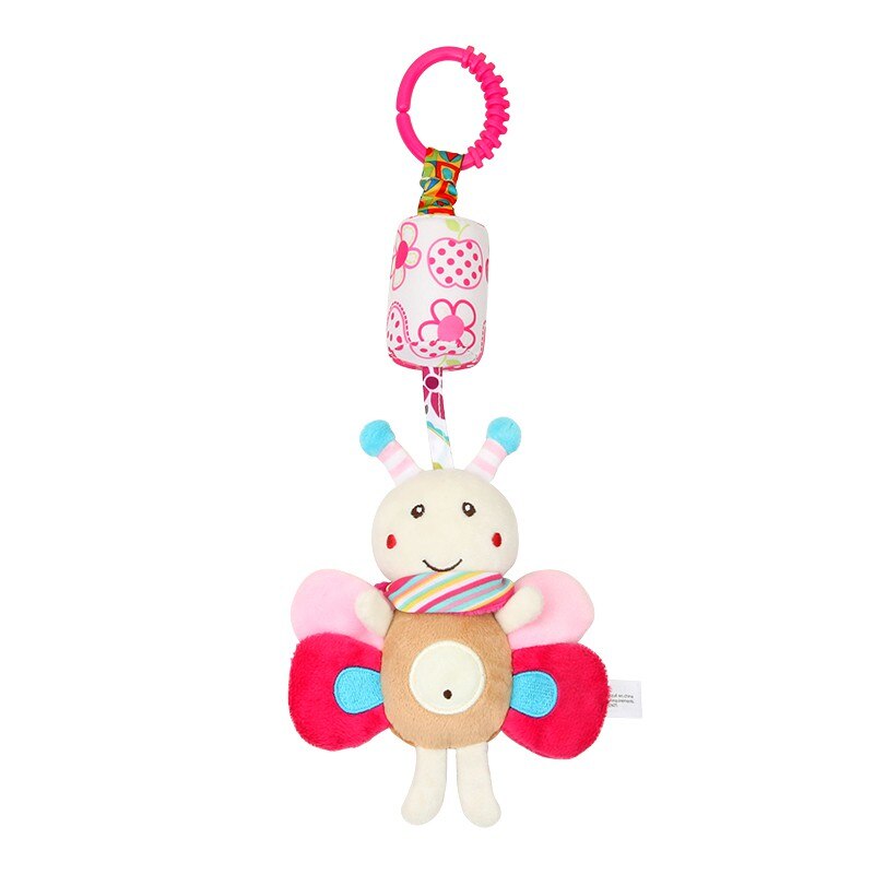 Rattle Toys For Baby Cute Puppy Bee Stroller Toy Rattles Mobile Baby Trolley 0-12 Months Infant Bed Hanging Baby Rattle: E