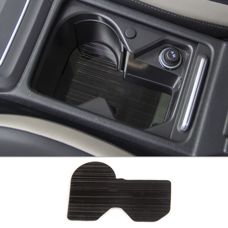 Voor Volkswagen Vw Golf 8 MK8 2022 Rvs Auto Voorste Rij Bekerhouder Mat Pad Auto Styling interieur Accessoires: Black
