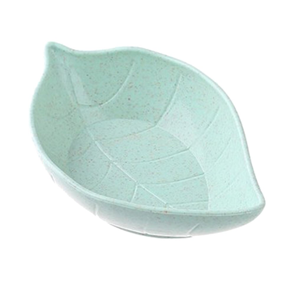 Wheat Straw Leaf Shape Seasoning Dishes Table Sauce Container Kitchen Cutlery Snack Plate 7*11cm