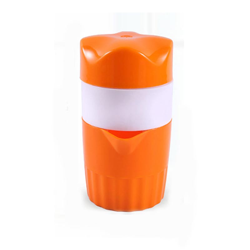 Portable Manual Citrus Juicer Orange Lemon Fruit Juicer 300ml Orange Juice Cup Child Healthy Living Drinking Juicer: Orange
