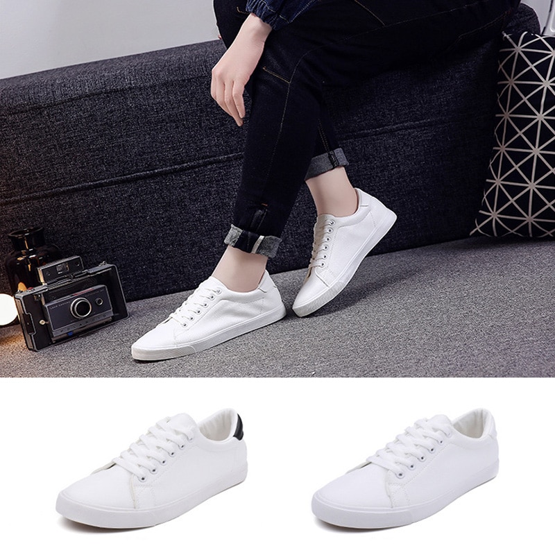 Vita skor herr sneakers mjukt läder herr fritidsskor märke herrskor  n035