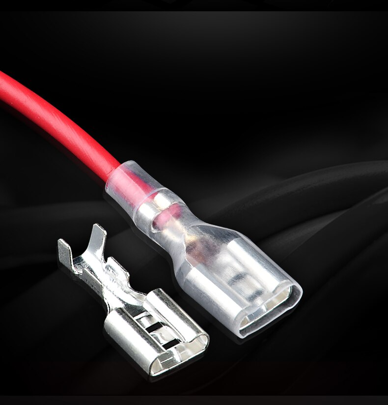 200pcs 2.8mm 4.8 6.3mm Female Spade coppe Crimp Terminals Electrical Sleeve Wire Wrap Connector for 22-16 AWG 0.5-2.5 Insulated