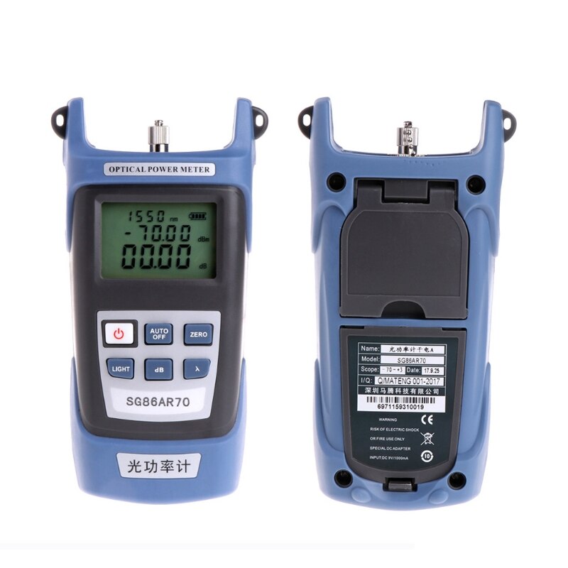 High Precision Optical Power Meter Fiber Testing Tools Wiring Light
