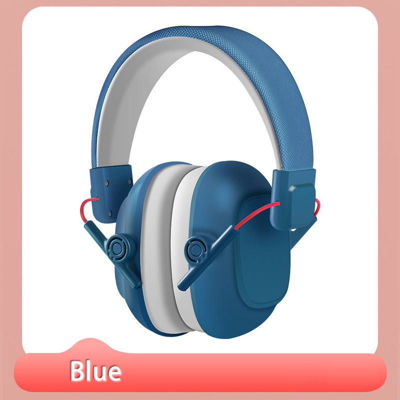 Orejeras plegables antiruido para niños, protección auditiva, Protector auditivo para estudiar, dormir, tocar el tambor, cancelación de reducción de ruido: Azul