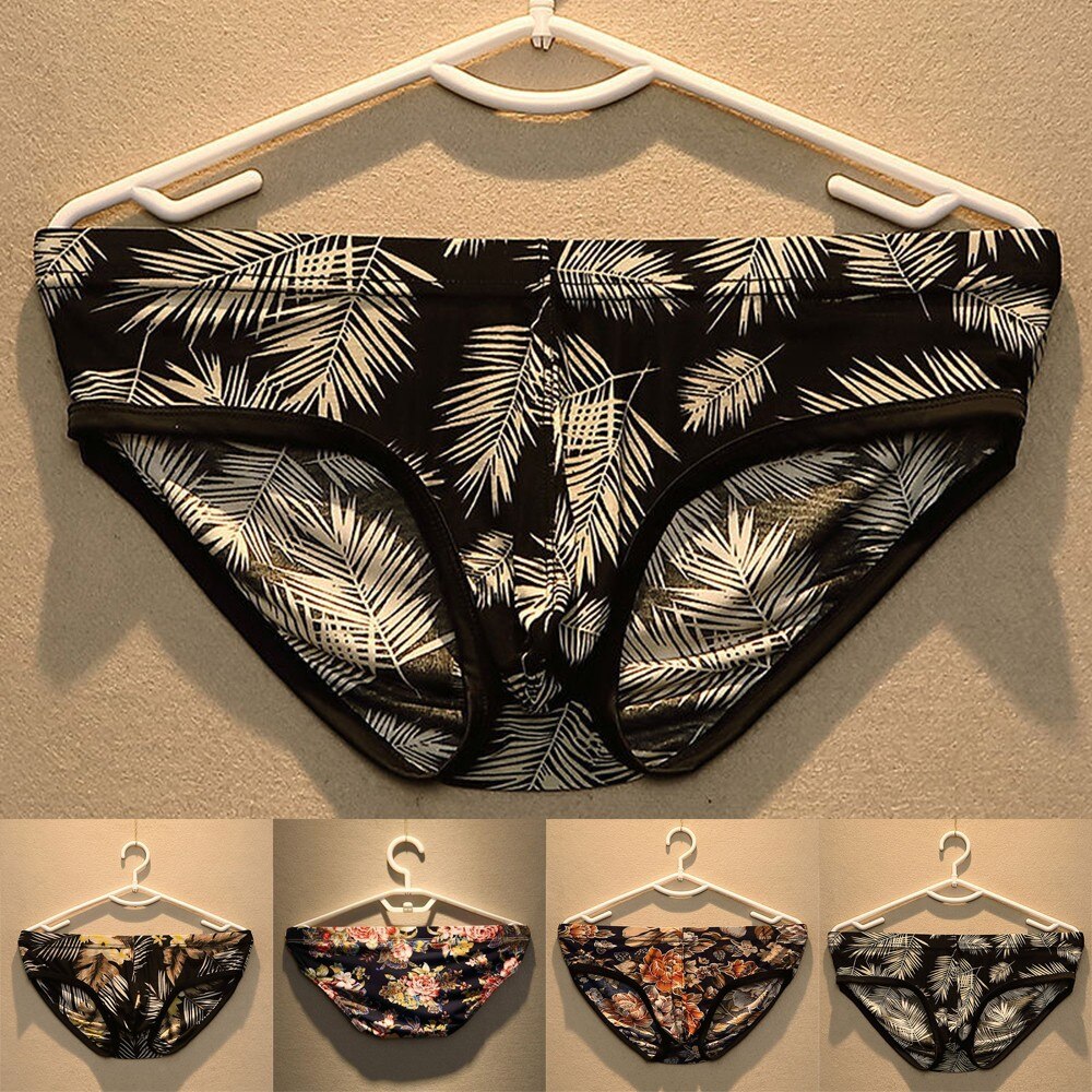 Men&#39;s Underwear Male Printed Briefs Underpants for Men Brief Panties Mens Bikini Pant Man Sexy Y-Front Slip Hombre A50