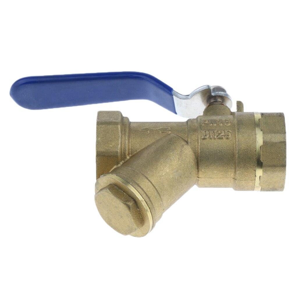 1'' Female Thread Brass Ball Valve DN25 with Strainer Filter, Sanitary