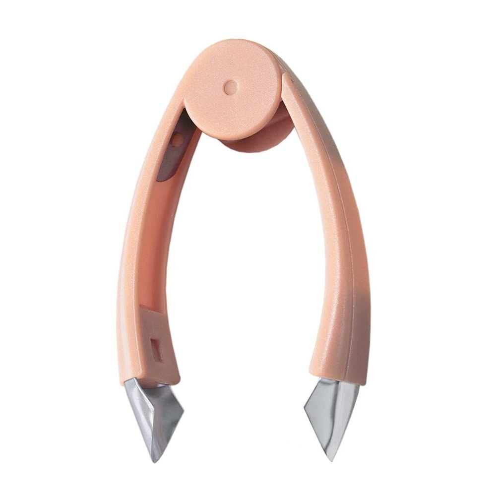 Pinzas de piña de 12x4,6 cm, pinzas para pelar, cuchillo de fruta, punzón de núcleo, pinzas para excavación ocular para fresa, tomate, piña, novedad: orange