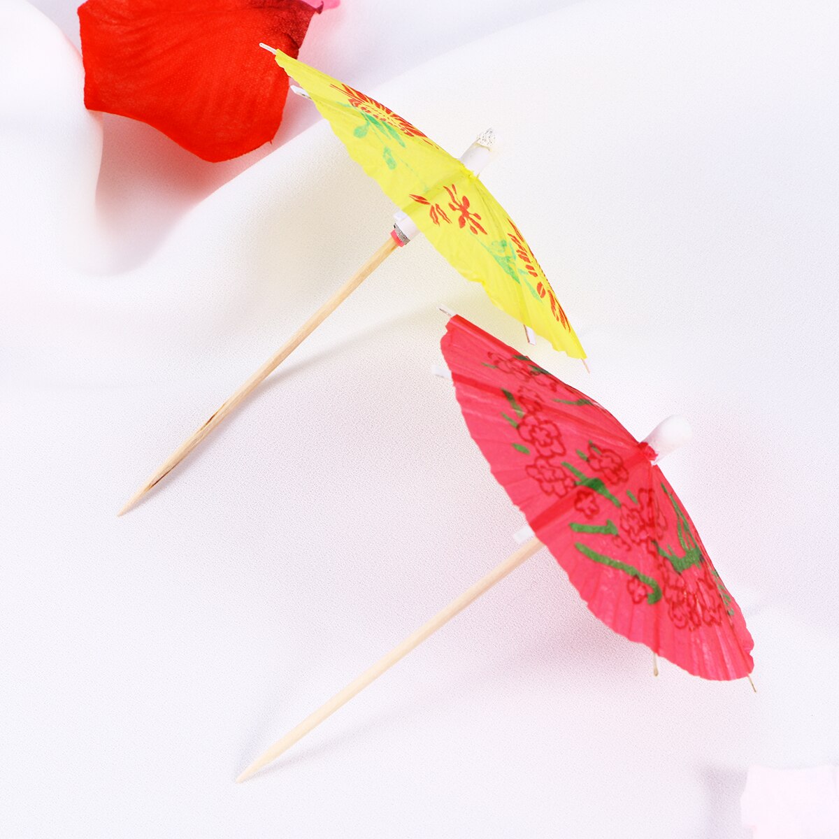 100 Parasols de parapluies de Cocktail de papier m... - Grandado