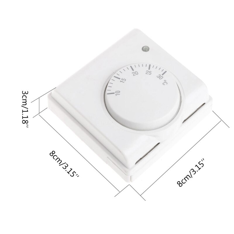 1Pc Room Floor Temperature Controller Mechanical Central Heating Thermostat 220V AC