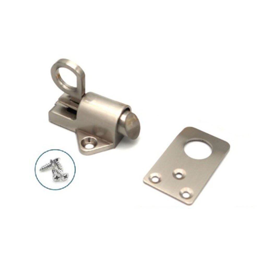 Automatic Spring Loaded Latch Zinc Alloy Security Gate Door Lock For Doors Cabinets Drawers Windows AA