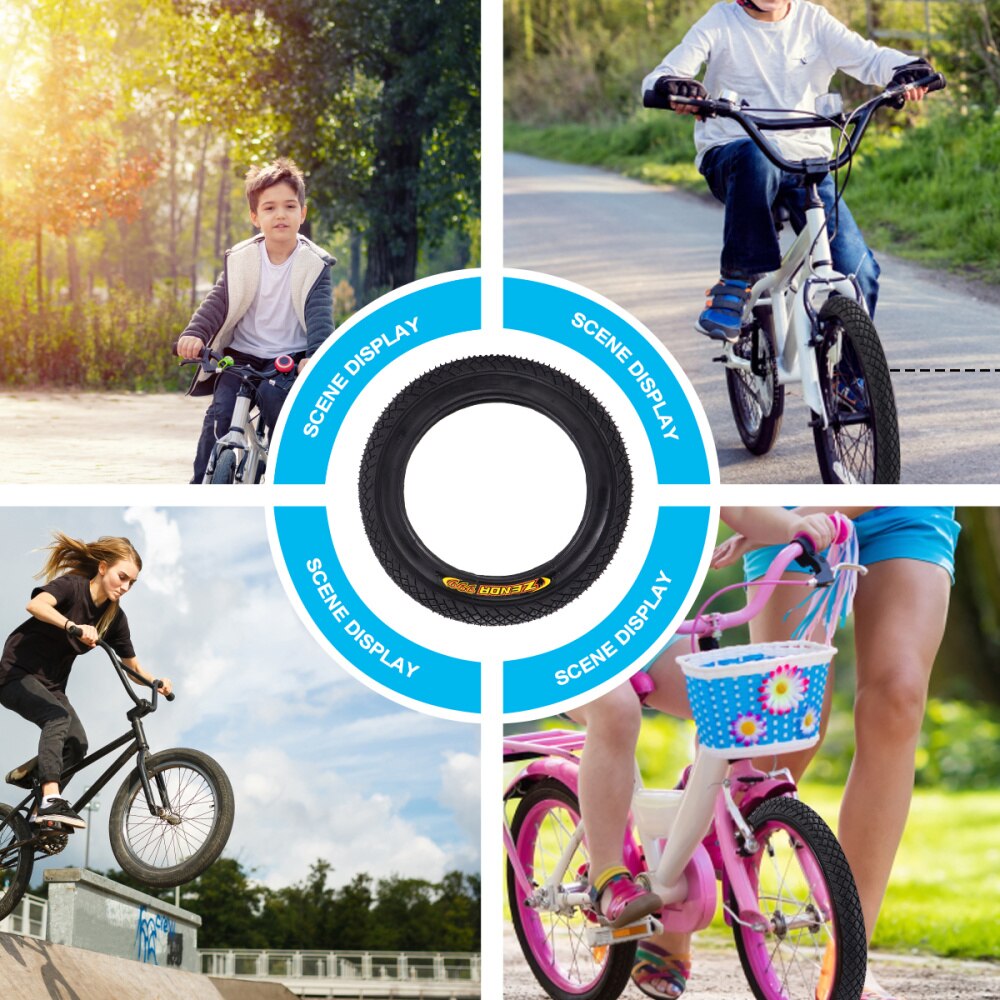 profesjonalny 12x2.125 Dzieci rowerek biegowy opony zagęścić zewnętrzną oponę robić wyścigów rowerowych (losowy wzór)