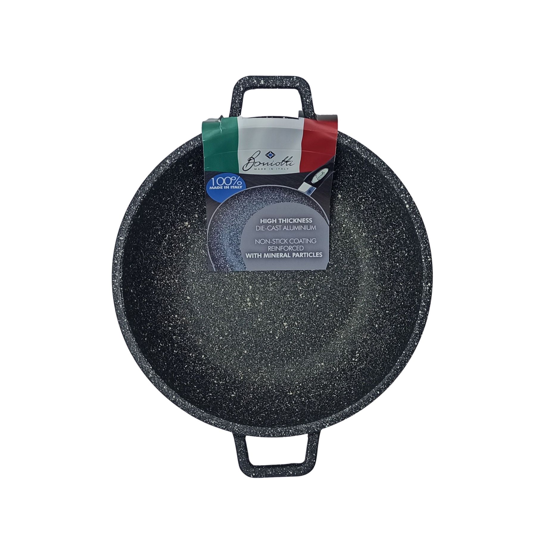 Anti-pansement Tegame pressofuso en pietra boniotti avec fond 8mm. Gaz e forno