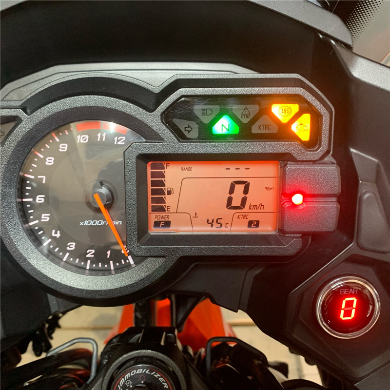 Motorcykel runde gearindikator til kawasaki versys 650 1000 1-6 niveau gear display plug & play