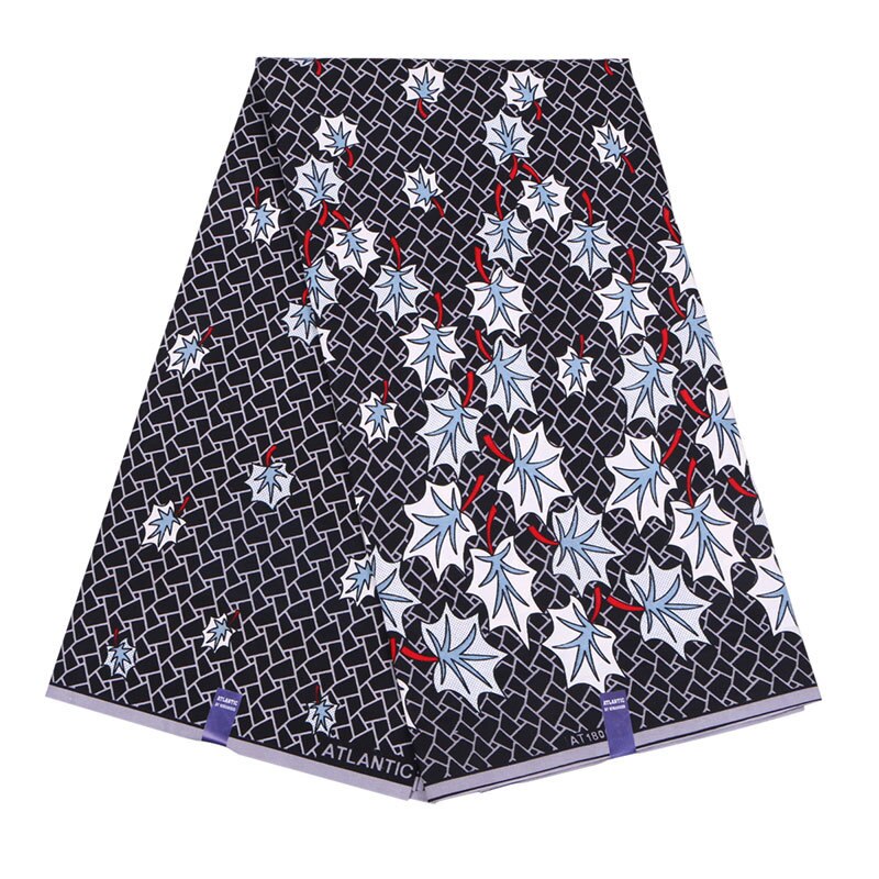 ghana afrikansk voksprint stoff tissu voks polyester voks ankara stoff: 01
