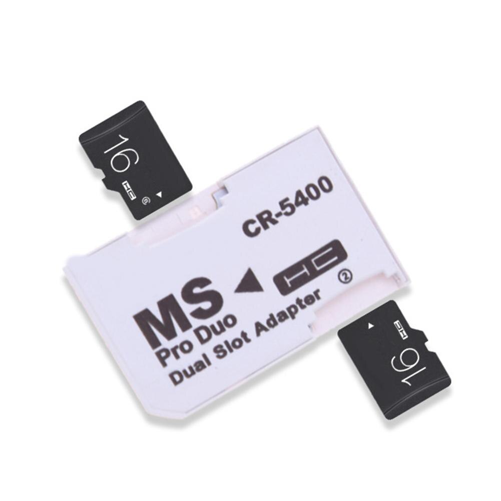 Dual Slot Tf Naar Ms Micro Sd Reader Memory Stick Adapter Produo Converter Voor Psp 2019NEW